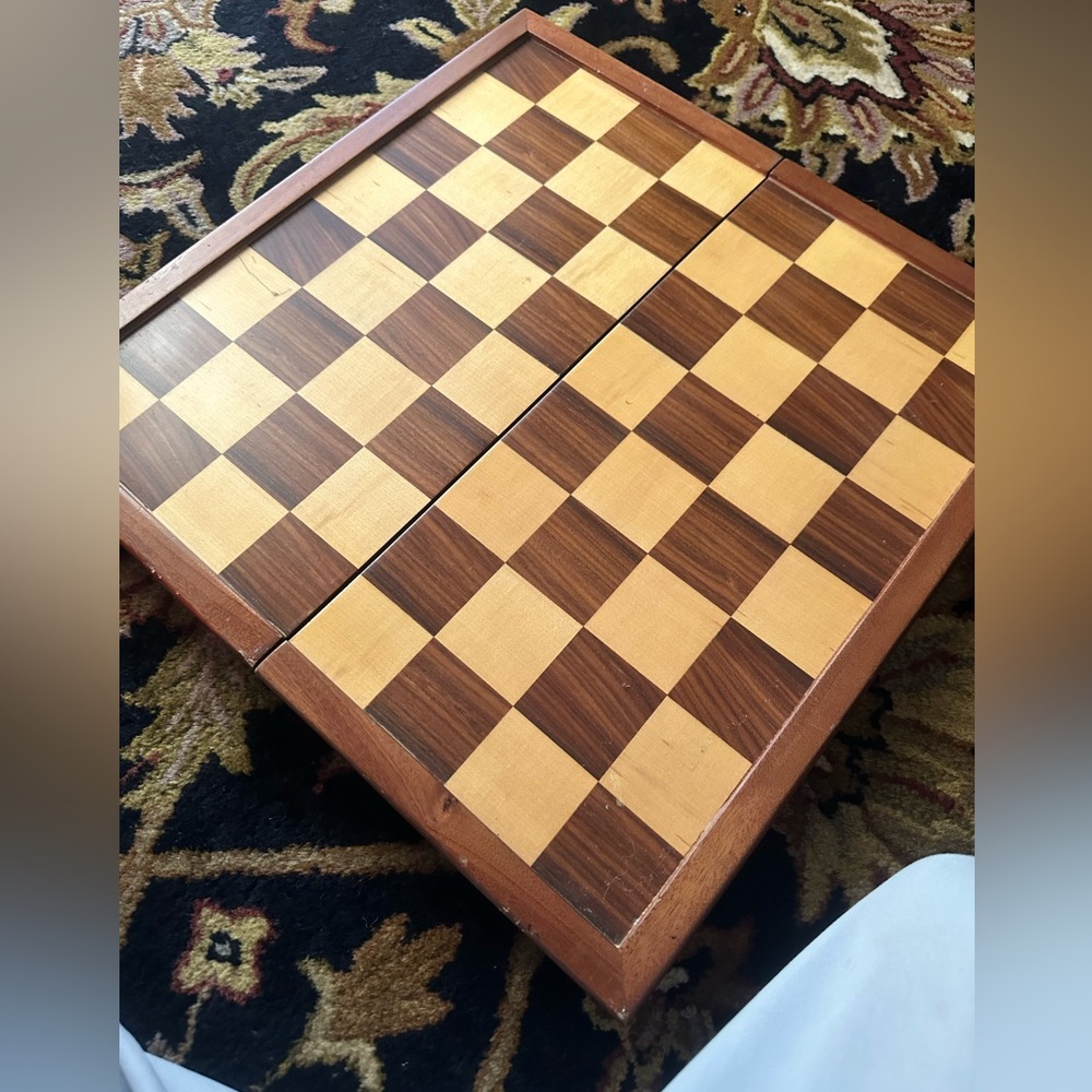 Sandalwood Magnetic Portable Folding Handwork Solid Wood Pieces Board Games